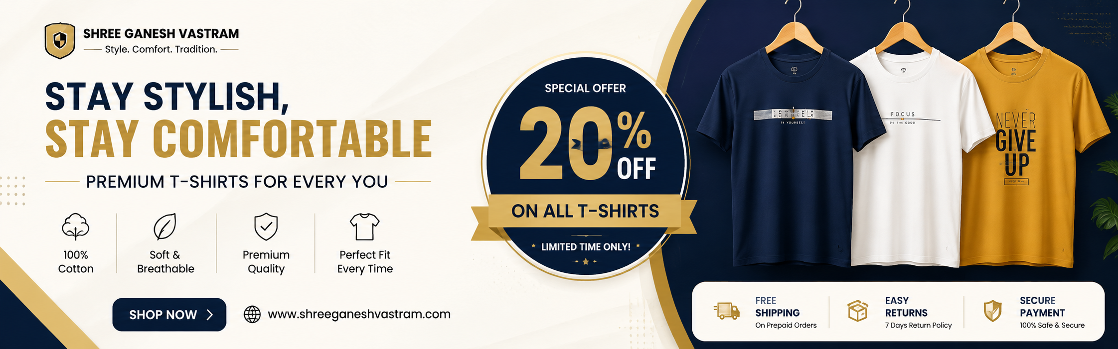 Shree Ganesh Vastram — Premium T-Shirts